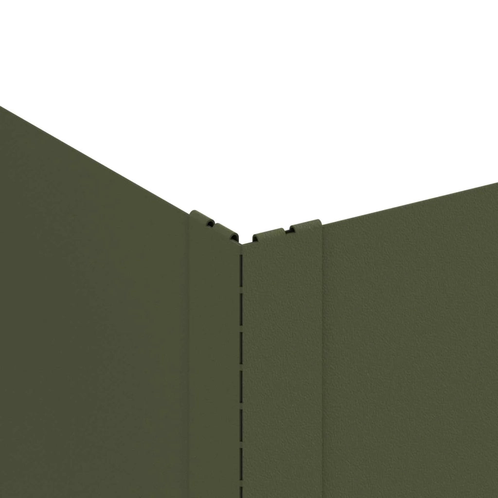 Bordura per Prato 100 x 60 x 20 cm Acciaio Verde Oliva 8008937