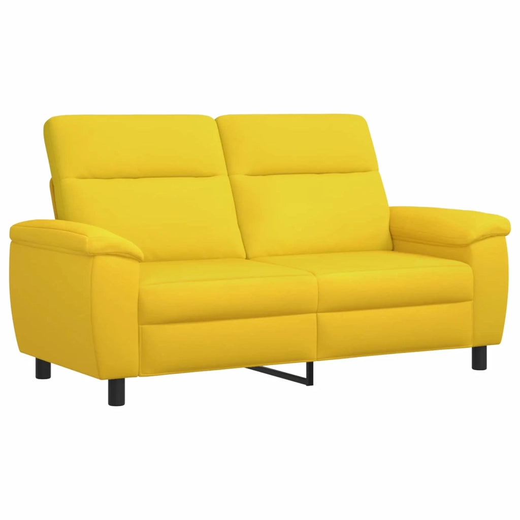 Set di divani 2 pcs Giallo Chiaro Tessuto 3430607