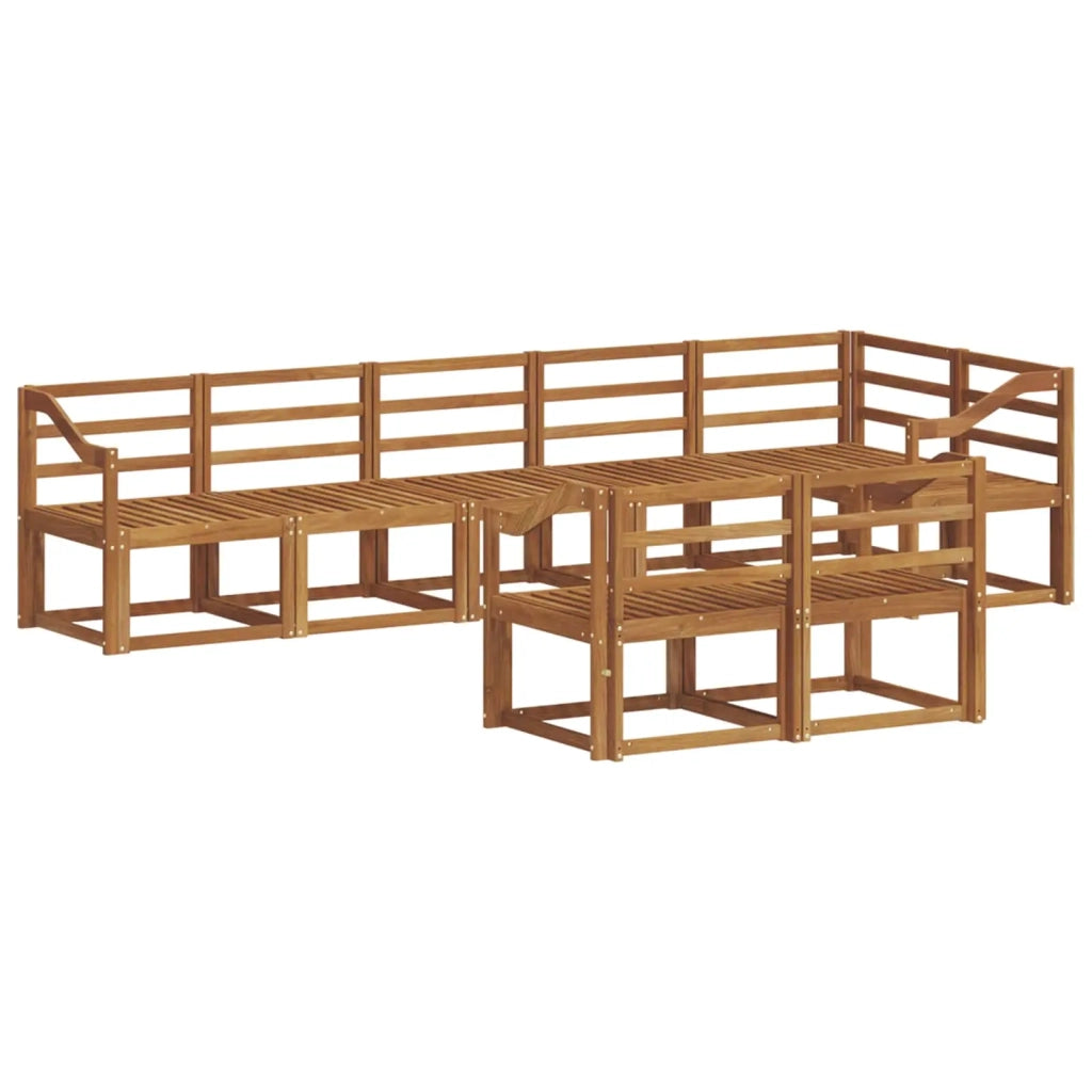 Set di divani da esterno 8 pcs Naturale