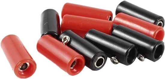 Adattatore di connettore 4mm jack banana per socket femminile 10 pezzi - Per apparecchi audio