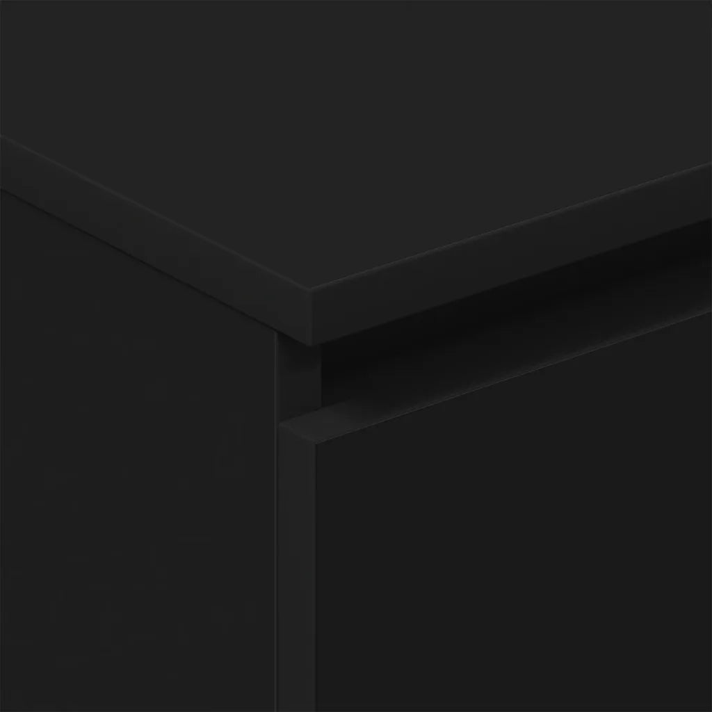 Credenza Nera 60x35x98,5 cm in Legno Multistrato 800532