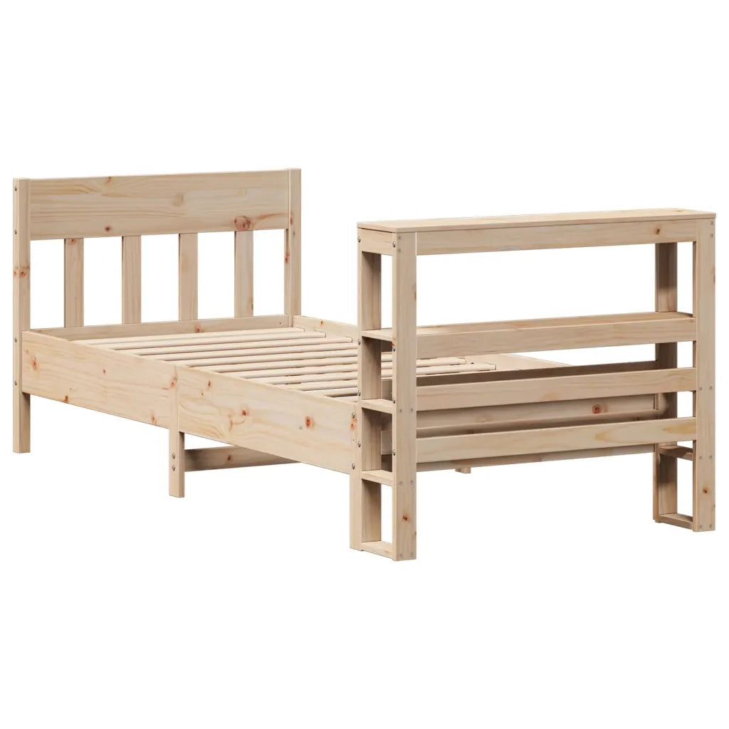 Letto senza Materasso 75x190 cm in Legno Massello Pino