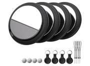 Localizzatore Smart Air Tracker Tag Compatibile Apple solo iOS Batteria di Ricambio Inclusa Adatto per Chiavi Portafoglio Auto Bici Cane Gatto Nero Confezione da 4