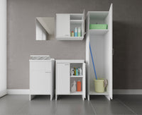 Pensile Lavanderia da Esterno 46,5x34x52,5 cm in PVC Bianco