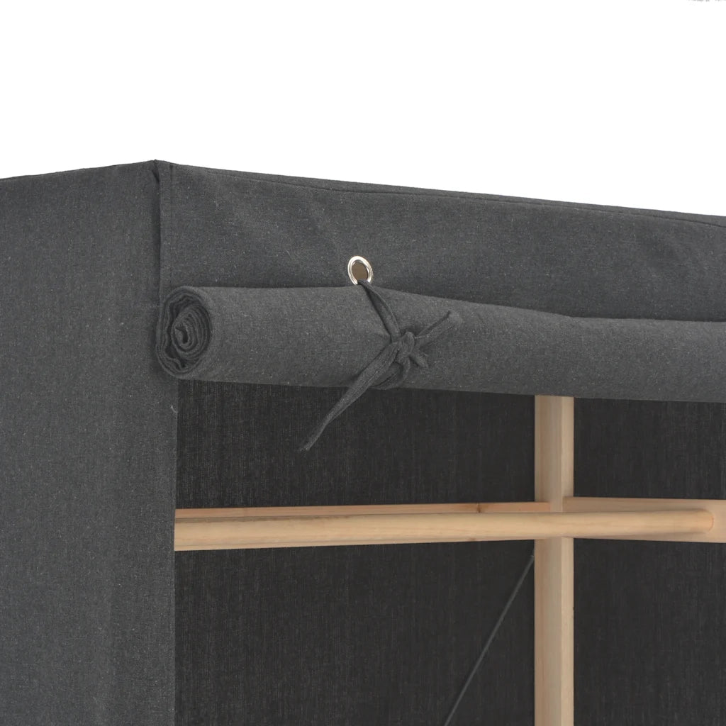 Armadio Grigio 79x40x170 cm in Tessuto cod mxl 58587