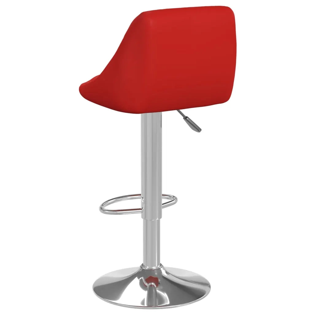 Sgabelli da Bar 2 pz Rosso Vino in Similpelle 335185