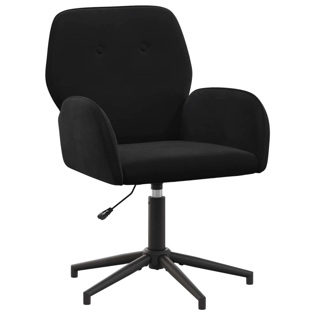 Sedia da scrivania girevole 54 x 55 x 90 cm Nero Velluto (V) 42034349