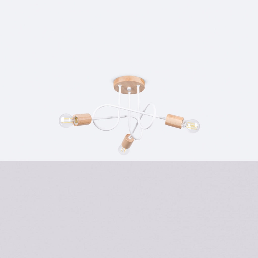 Lampadario EMBER 3 bianco