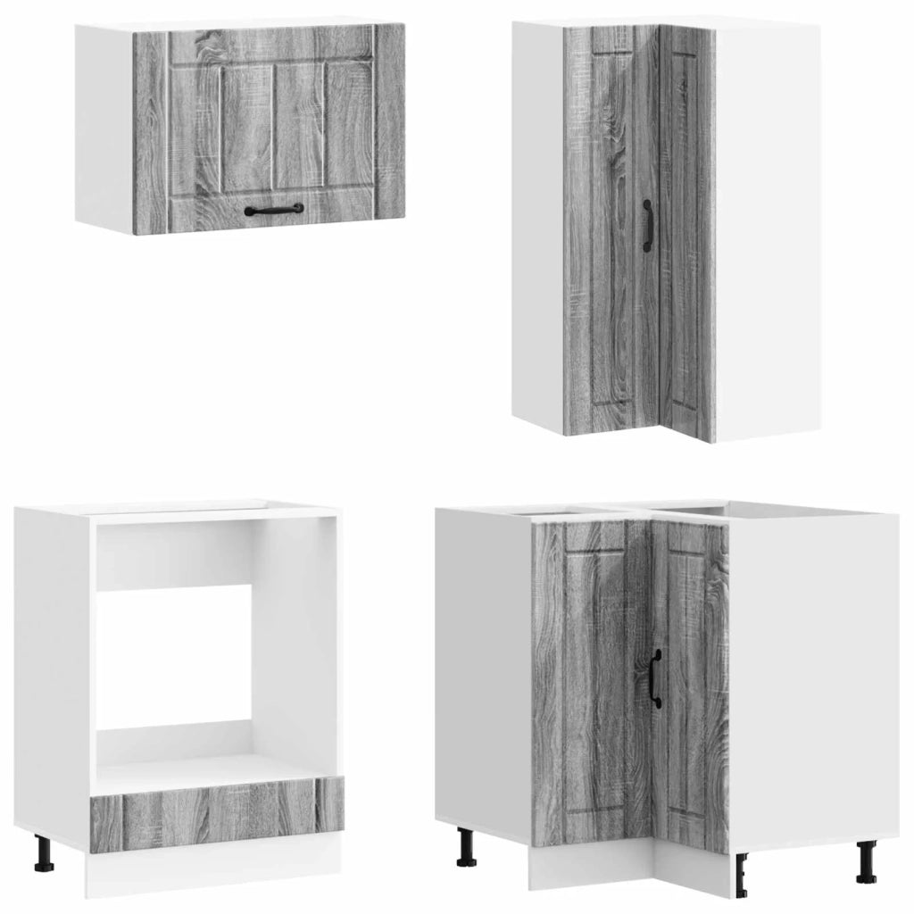 Unità Cucina LUCCA 8 pcs Sonoma grigio Legno ingegnerizzato 3438407