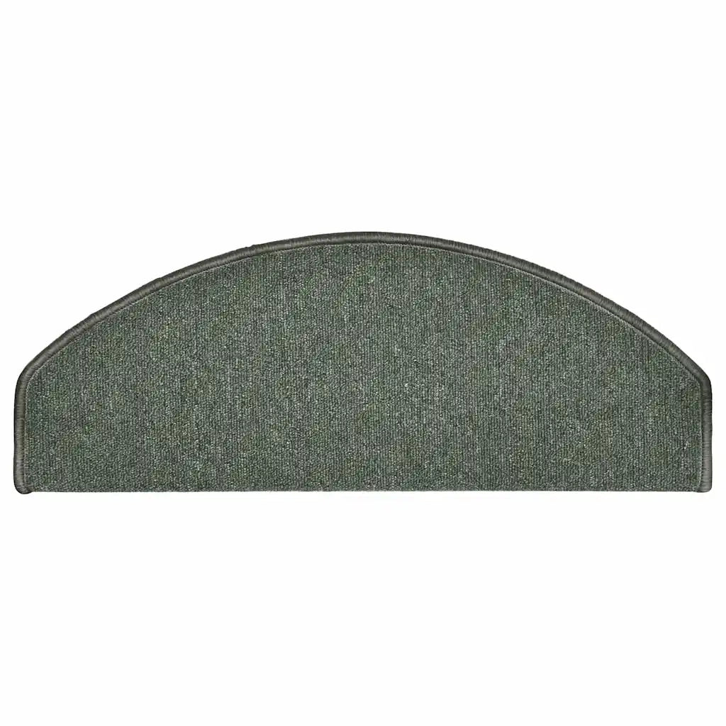 Tappetini per scale 30 pz 65x24x4 cm Verde scuro Semicircolari Grandi