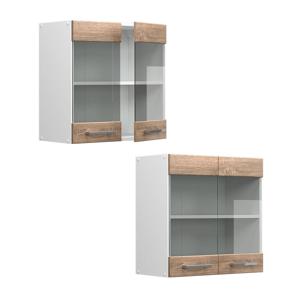 Vicco Pensile universale Sonoma 60 cm con ante in vetro