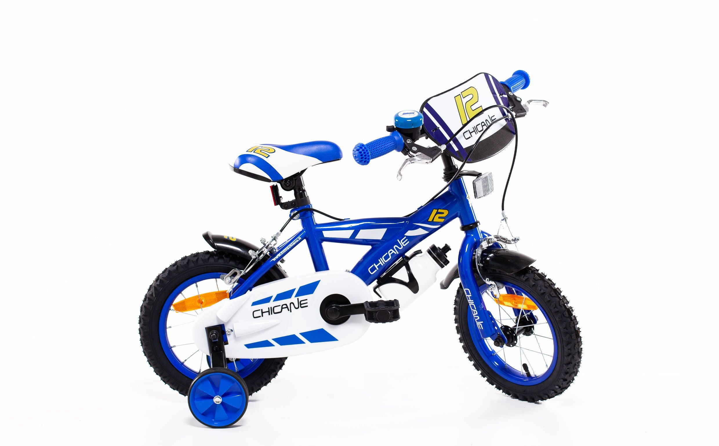 SCH CHICANE 12", bicicletta per bambini, bici bambino, adatta a bambini tra i 3 e i 5 anni, per altezza tra 85 e 105 cm,