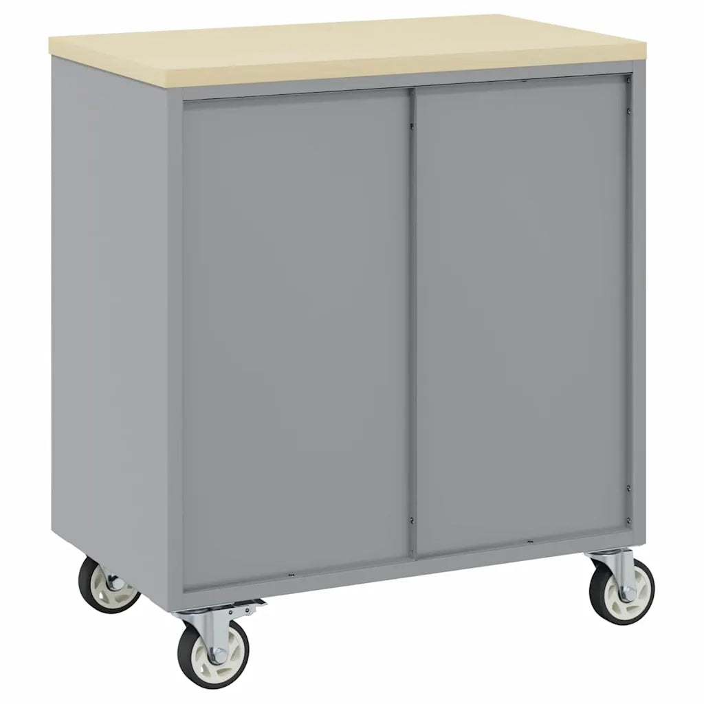 Banco da lavoro con cassetto Rosso e Grigio 75 x 45 x 85 cm CFW9756888