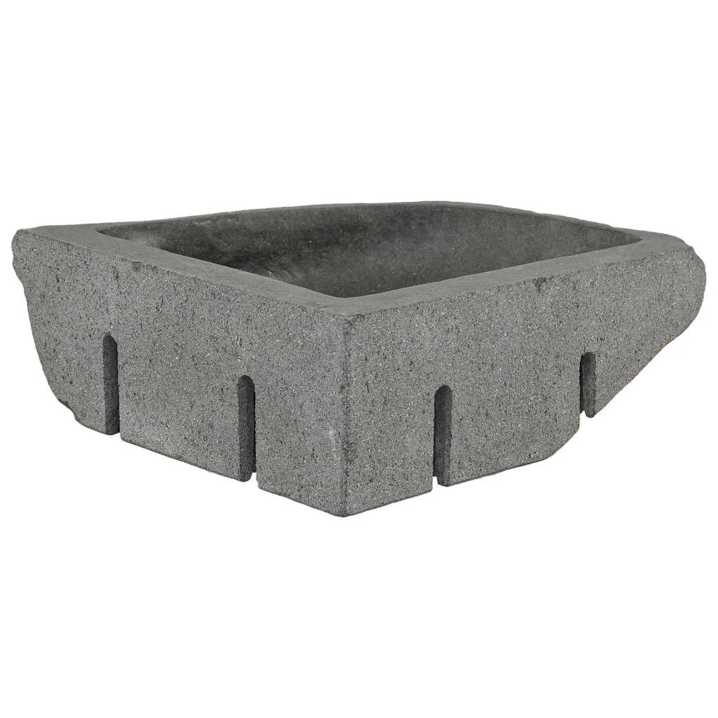 Lavabo ad angolo sospeso-Lavandino-Lavello Grigio (30-37) x (30-37) x 12 cm