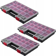 Set di 3 contenitori organizer per officina KADAX con 18 cassetti, ideali per garage.