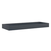 Lavandino 120x46x11 cm Blocco in Marmo/Minerale Antracite CFW9775268
