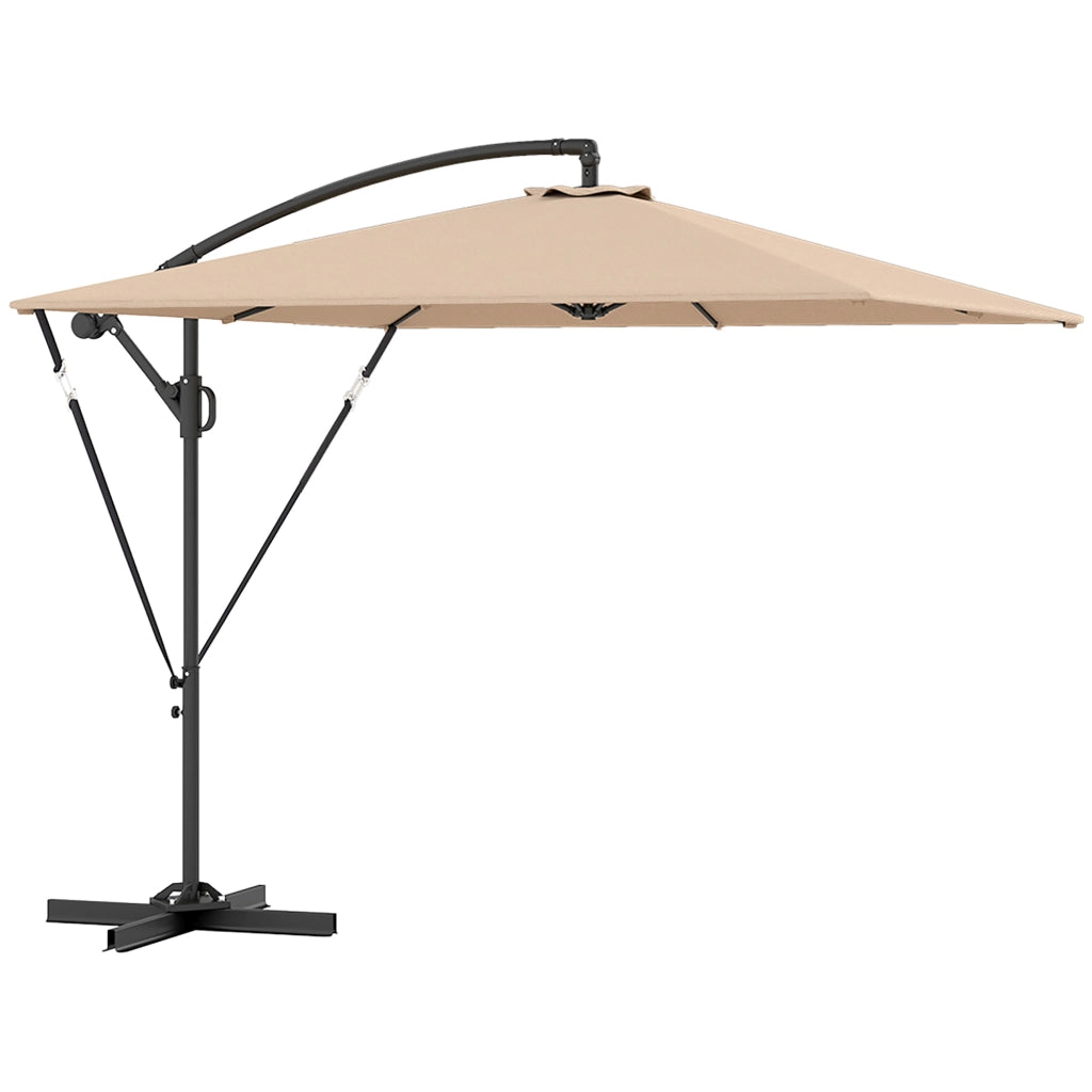 Ombrellone da Giardino Decentrato ¨C zephmum ¨C 2.5x2.5 m Cachi