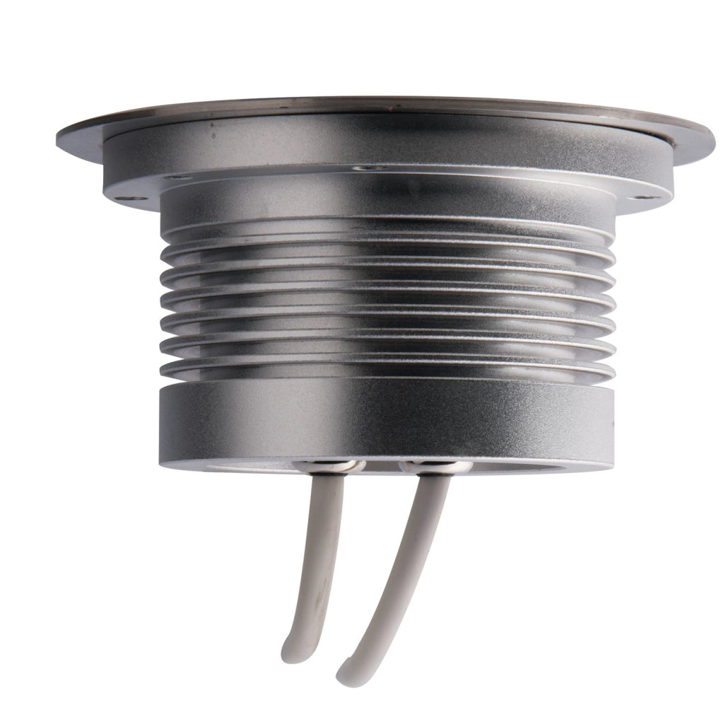 INCASSO CALPESTABILE LED IRIDE DC12 E 24V SILVER 9W RGB DIMMERABILE IP67 12,5X6,6CM