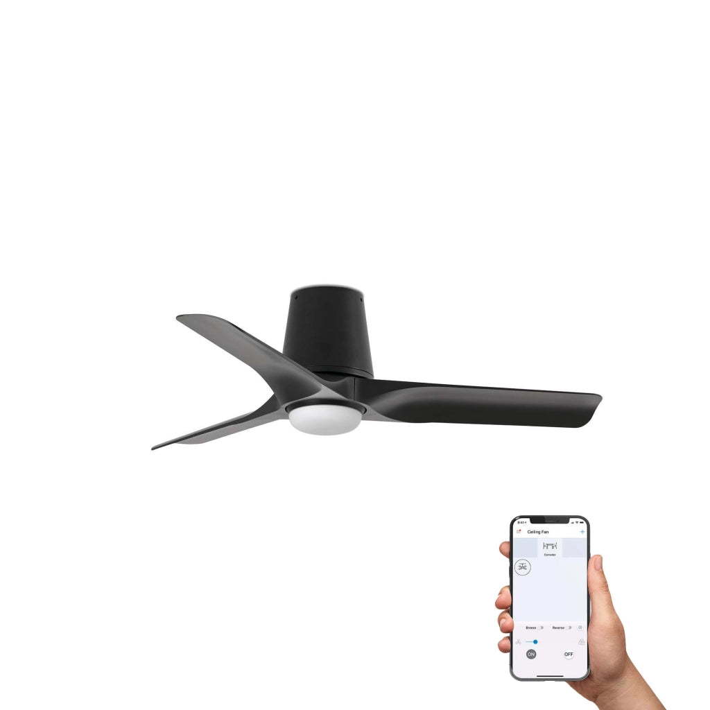 HEY TUB S LED Ventilatore da soffitto nero 10W SWT TUYA