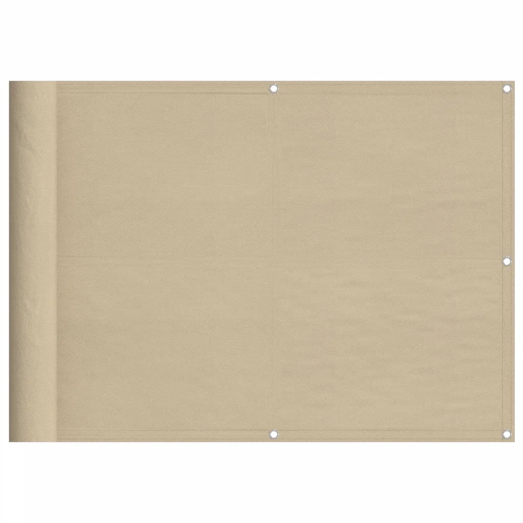 Paravento da Balcone Beige 75x700 cm 100% Poliestere Oxford 4000172