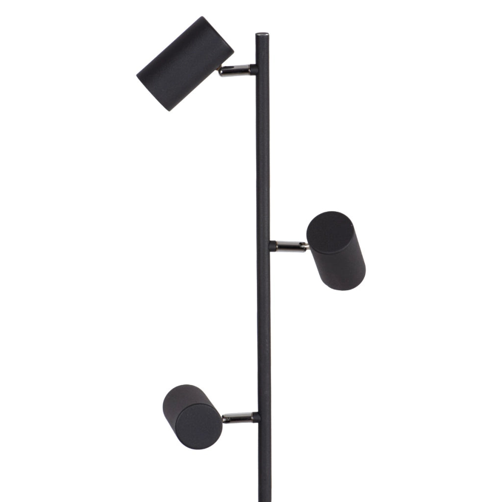 Lampada da terra Kanlux Evalo FL nera 3 faretti GU10 10W