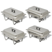 Set 4 pz Teglie Scaldavivande in Acciaio Inossidabile 50530