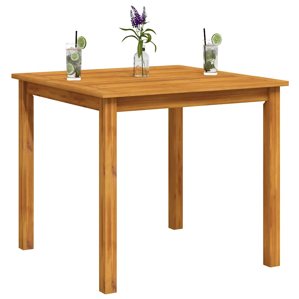 Tavolo da Giardino 85x85x74 cm in Legno Massello di Acacia