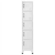 Armadietto con Serratura Grigio Chiaro 38x40x180 cm in Acciaio 339789