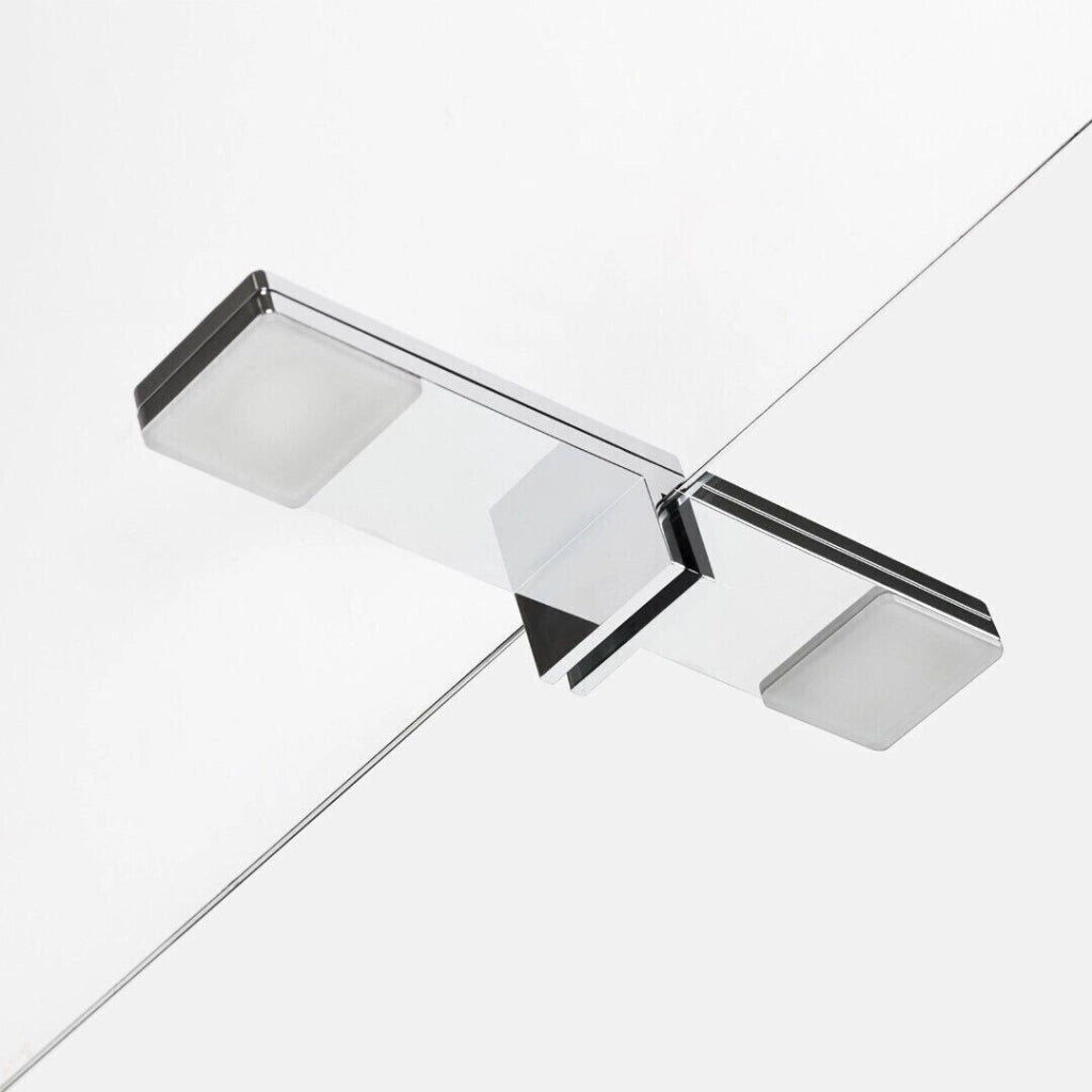 Lampada Universale Faretto Luce Led Fissaggio Con Vite Specchio Da 11,5 Cm - 8.0