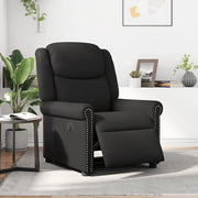 Poltrona Reclinabile Elettrica Nero Lucido Similpelle 3303414