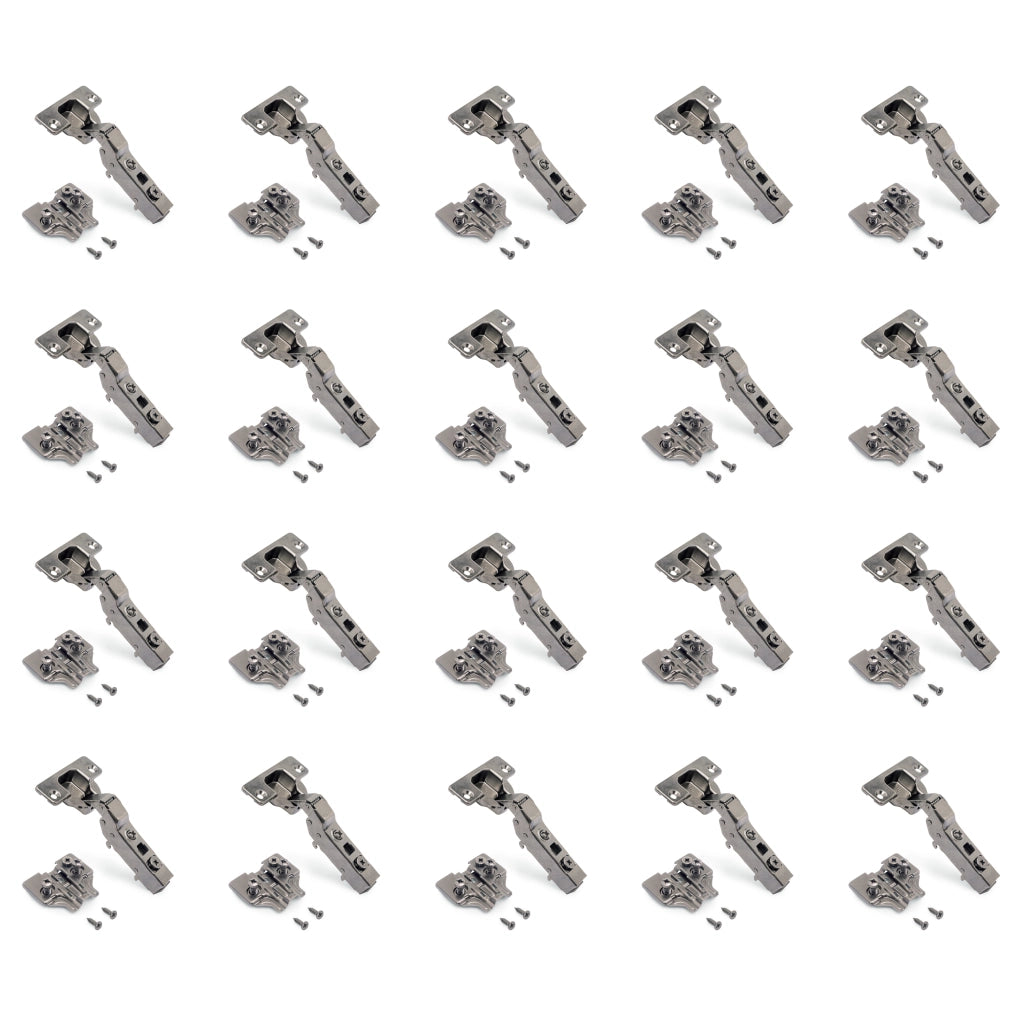 Kit cerniera mezzo collo X91 con chiusura ammortizzata, basette per vite
