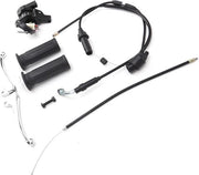 Set di cavi e manopola di controllo del gas - Kit di cambio manopola - Interruttore di contatto - Set di cavi del gas - Adatto per YZinger 50 - PeeWee PW50.