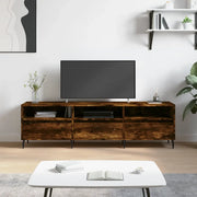 Mobile Porta TV-Mobile per TV-Credenza TV Rovere Fumo 150x30x44,5 cm in Legno Multistrato 704293