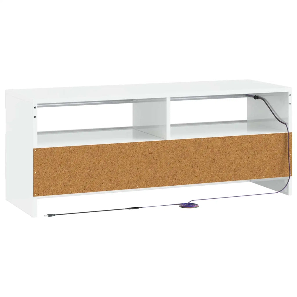 Mobile TV LED Bianco Lucido Legno ingegnerizzato 897869