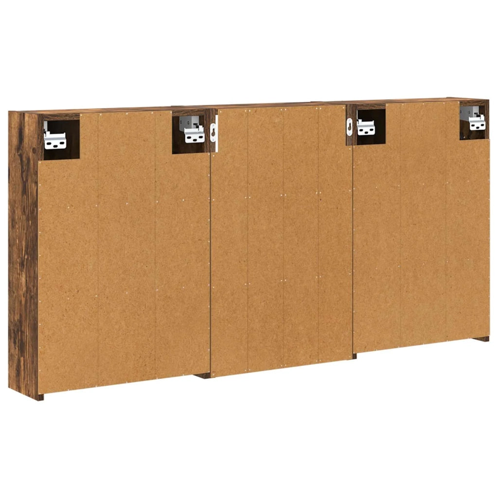 Set di Armadi da Bagno con lo scaffale 3 pcs 126 x 16 x 62.5 cm