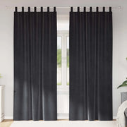 Tende oscuranti 2 pcs Grigio scuro 140 x 225 cm Velluto 4107235