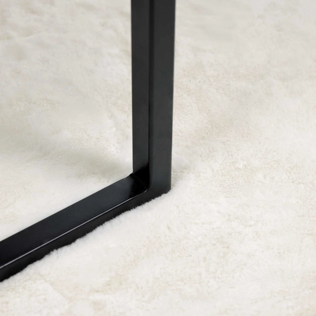 Tappeto antiscivolo in sintetica di coniglio OLITE Crema 42021658