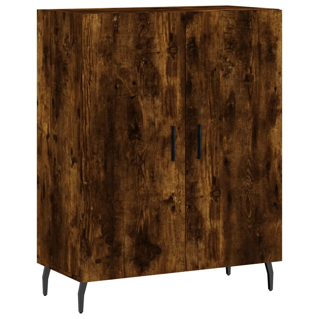 Credenza Rovere Fumo  69,5x34x180 cm in Legno Multistrato 3195696
