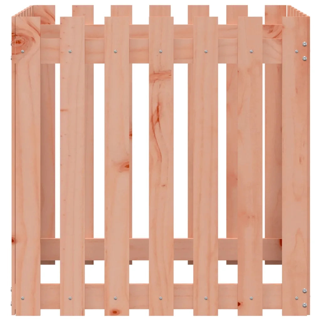 Fioriera | Cassetta per fiori | Vaso Giardino Design Recinzione 70x70x70cm Massello Douglas
