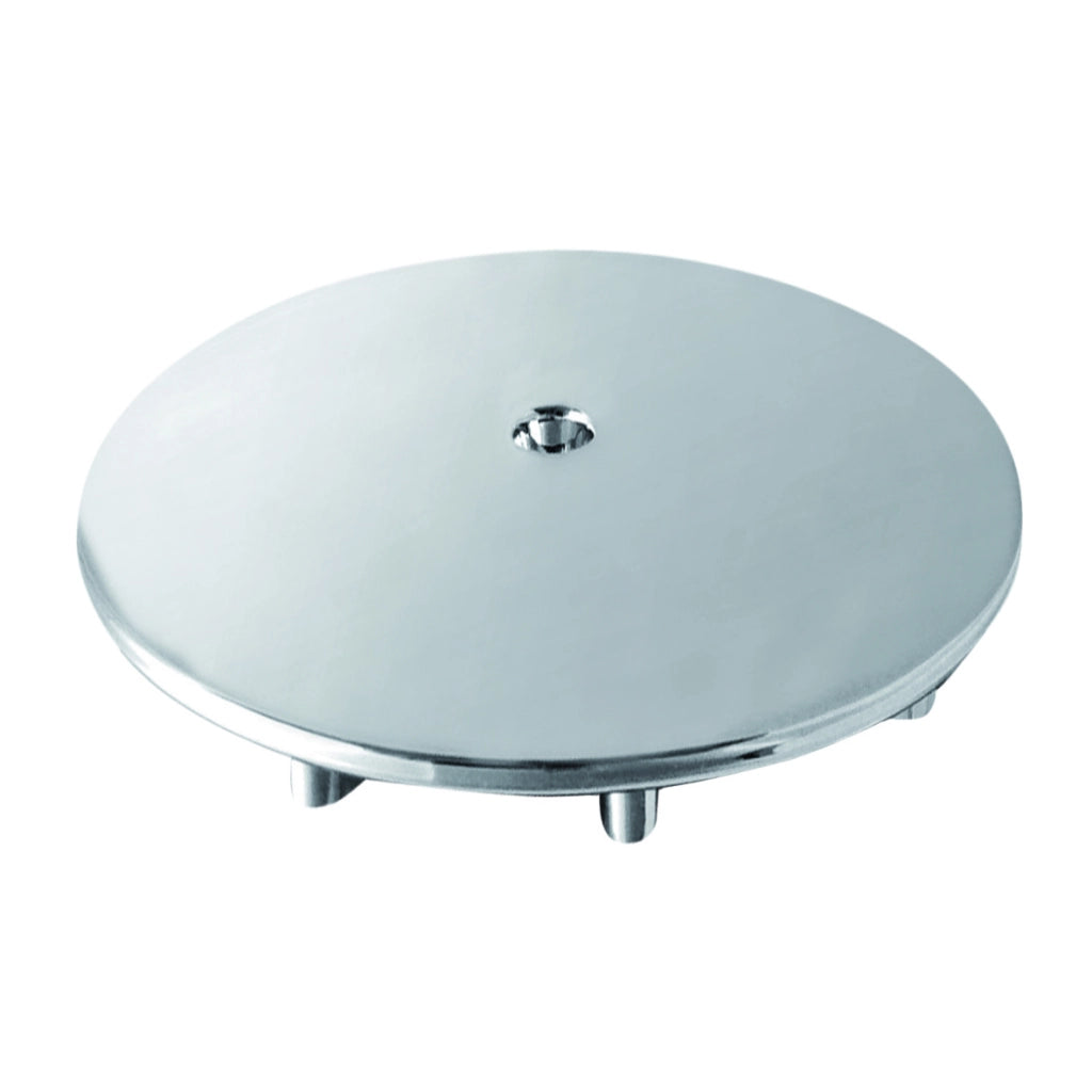 COPERCHIO RIVESTITO IN ACCIAIO INOX PER DOCCIONE- Diam. 120- BONOM- pezzi 1