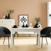 Litabana, Tavolo Fisso 6 Posti, 120x70x76h cm Bianco