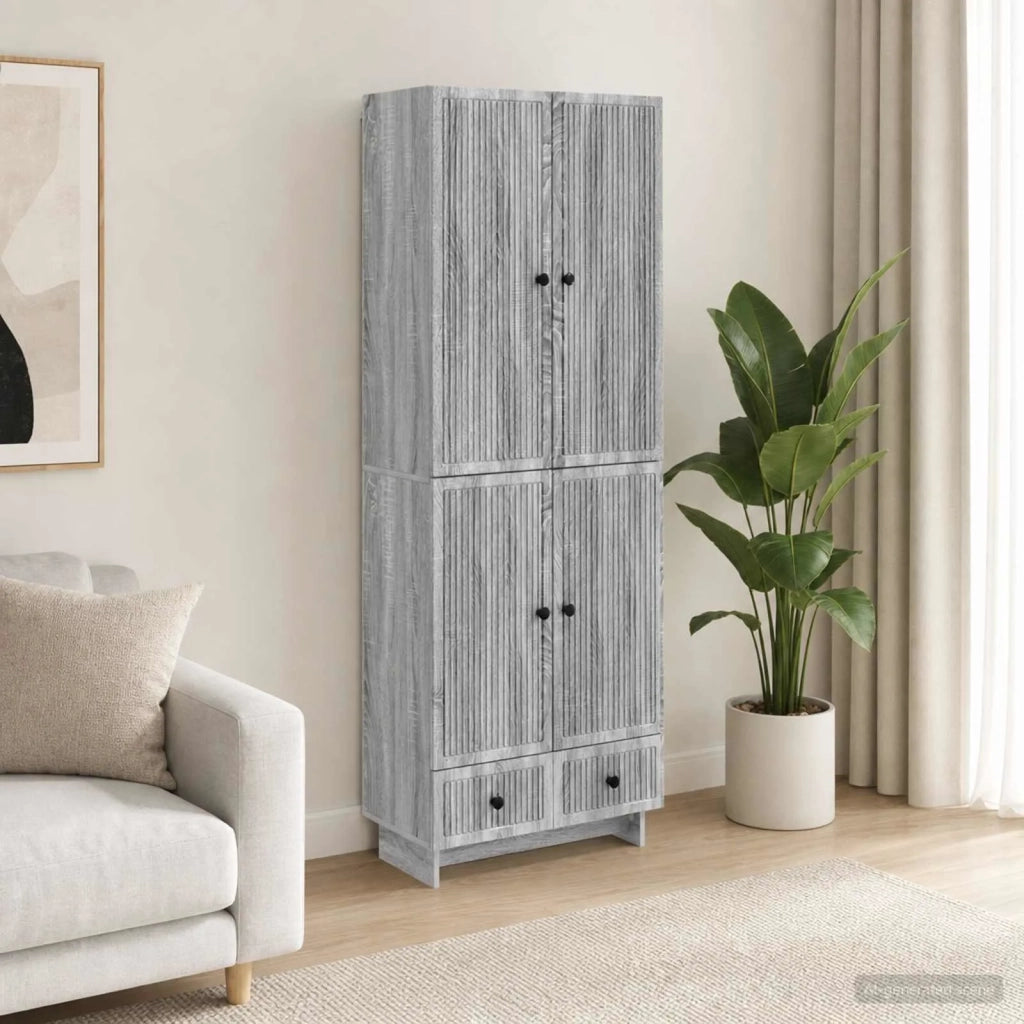 Set di armadi 2 pcs Sonoma grigio 66 x 34,5 x 95 cm 3416355