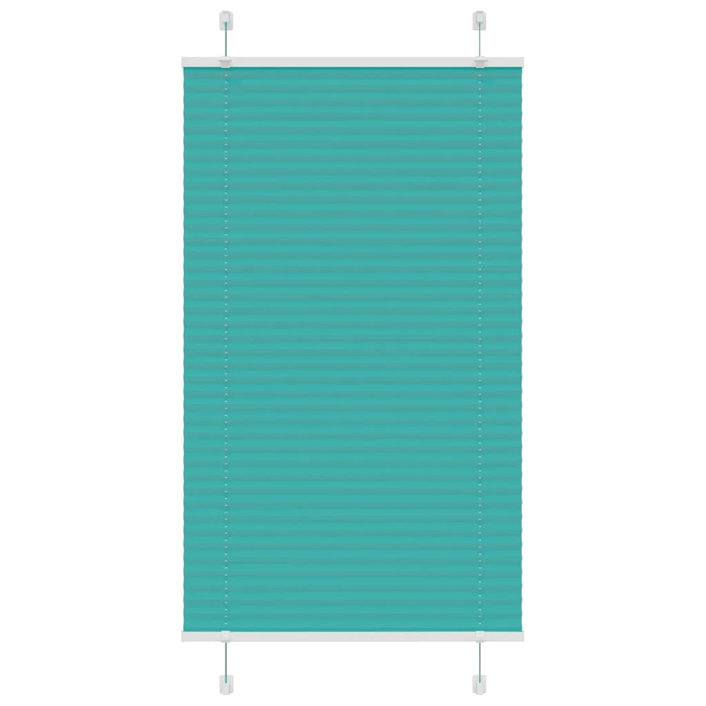 Tenda Plissettata Verde petrolio 70x150 cm Larghezza Tessuto