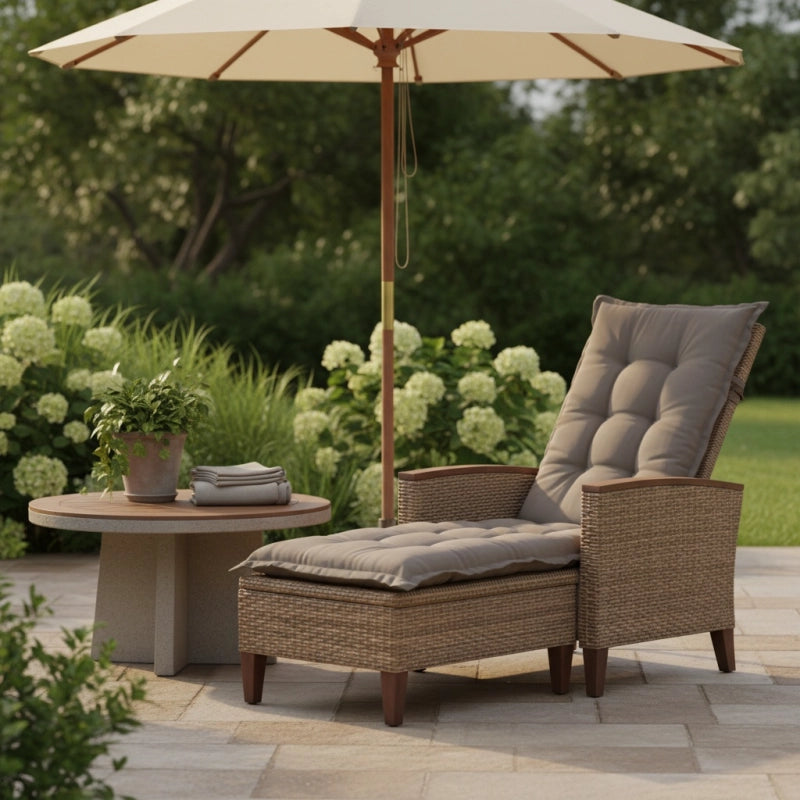 Coussin avec dossier PANAMA 50 x 123 cm - MADISON SÃ©rie Longue - Taupe