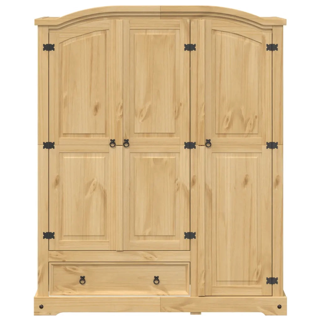 Armadio Corona 151,5x52x186 cm in Legno Massello di Pino 4012160