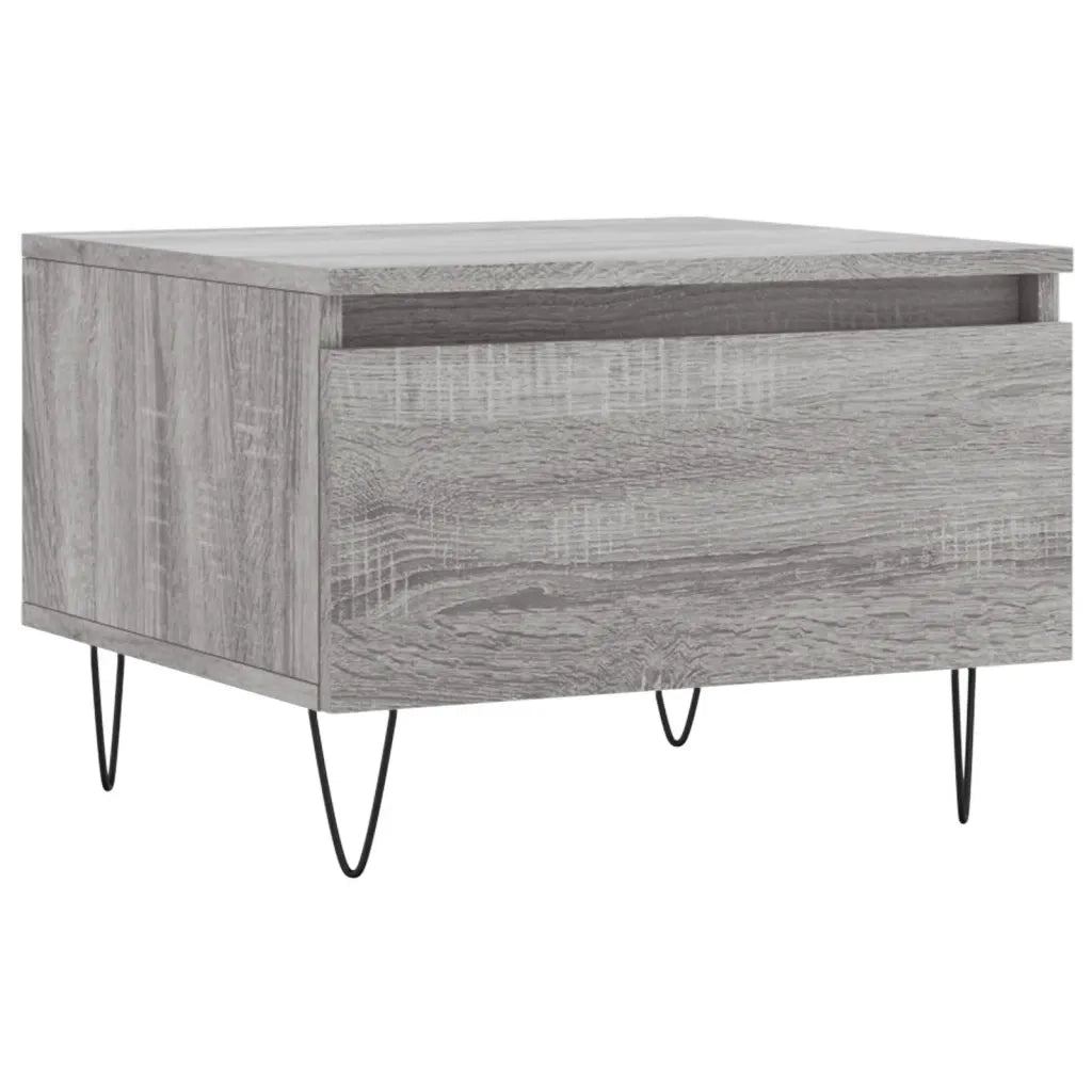 2 pz Tavolini salotto | Tavolino da caff¨¨ | Tavolino da Soggiorno Grigio Sonoma 50x46x35cm Legno Multistrato