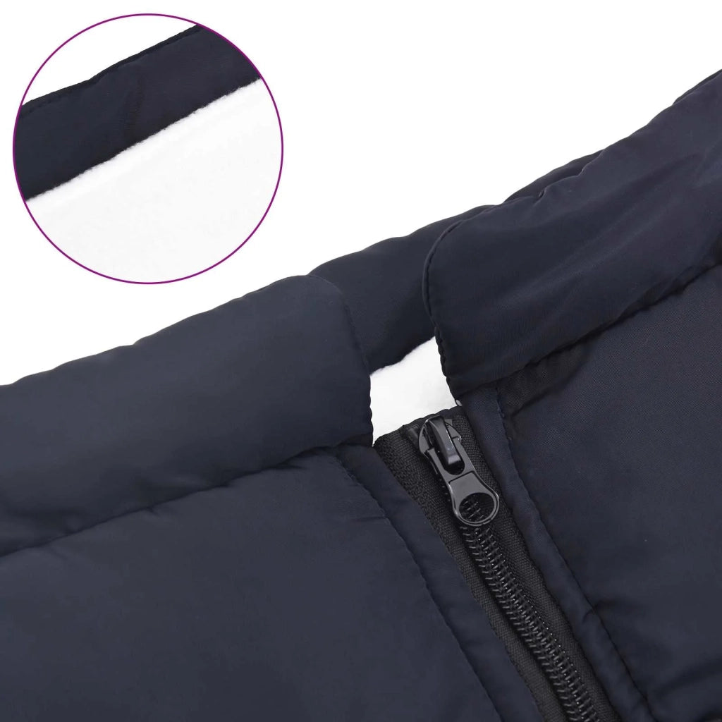 Cappotto per Cani Blu navy L48 Pile e Poliestere CFW4616378