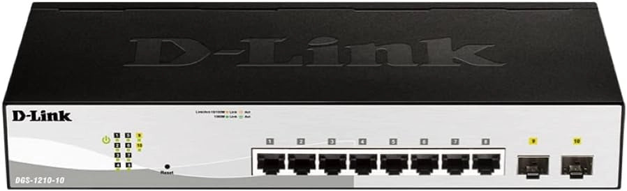 D-Link DGS-1210-28P/E Smart+ Switch Gestito, 28 Porte Gigabit, PoE - Solo cavo di alimentazione UE