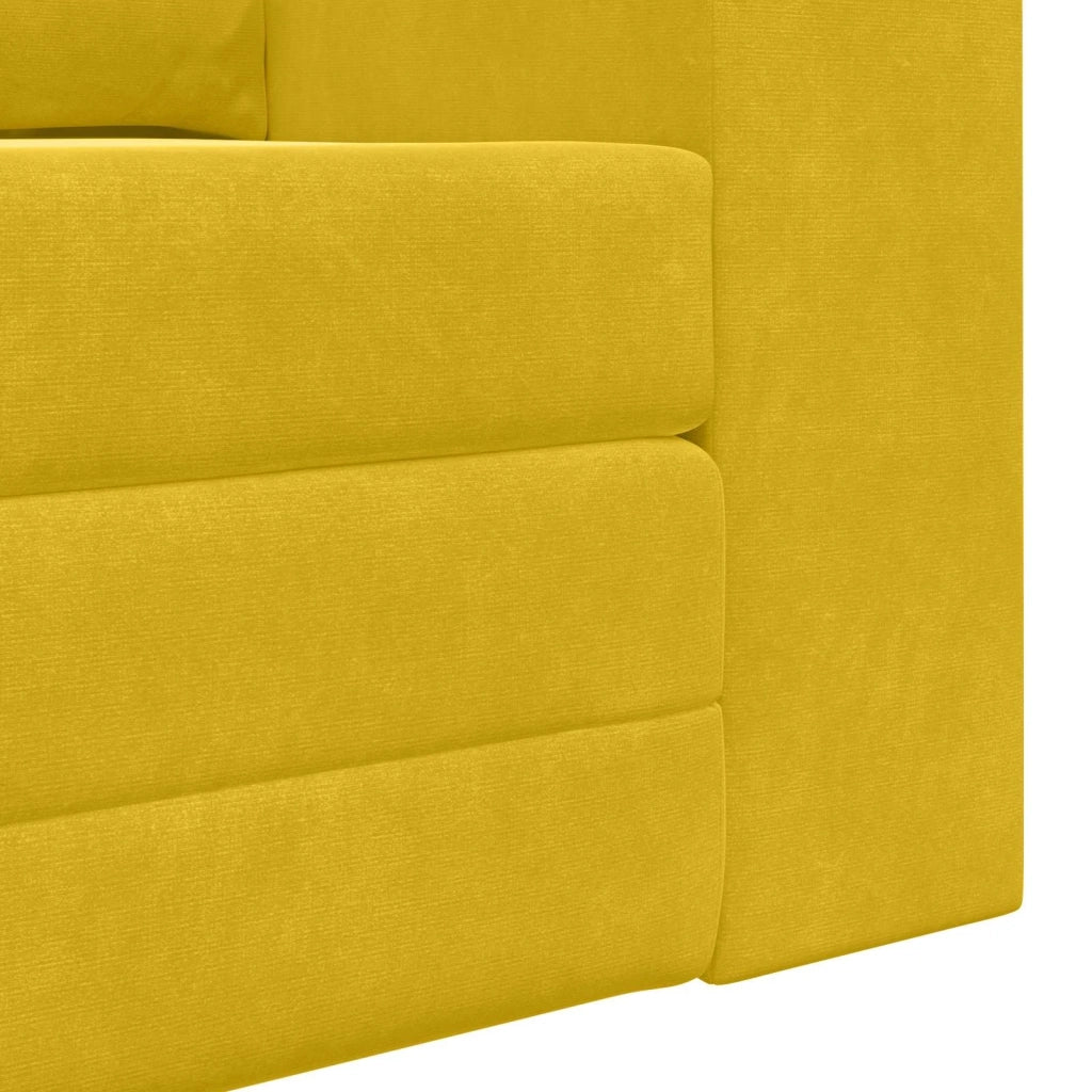 Divano letto Giallo 148 x 71 x 83 cm Velluto 4106689