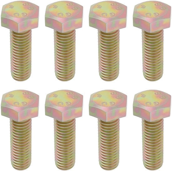 50 Stuks Schroeffi M8 x 25mm con Testa a Cilindro Hexagonale DIN 933